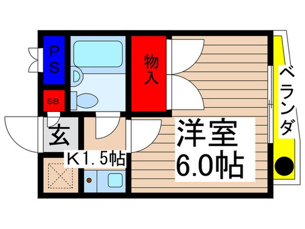 中台マンションの物件間取画像